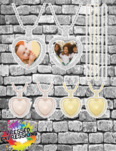 Load image into Gallery viewer, Custom Rhinestone Rotating Photo Necklace