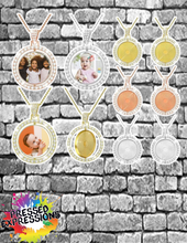 Load image into Gallery viewer, Custom Rhinestone Rotating Photo Necklace