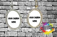 Load image into Gallery viewer, Custom Rhinestone Photo Necklace with Regular Chain