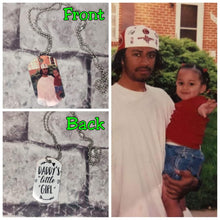Load image into Gallery viewer, Custom Double-Sided Photo Dog Tag Necklace