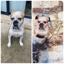 Load image into Gallery viewer, Custom Double-Sided Photo Dog Tag Necklace