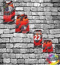 Load image into Gallery viewer, Custom All Over Print Basketball Uniform with Pocket