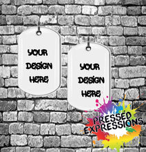 Load image into Gallery viewer, Custom Double-Sided Photo Dog Tag Necklace