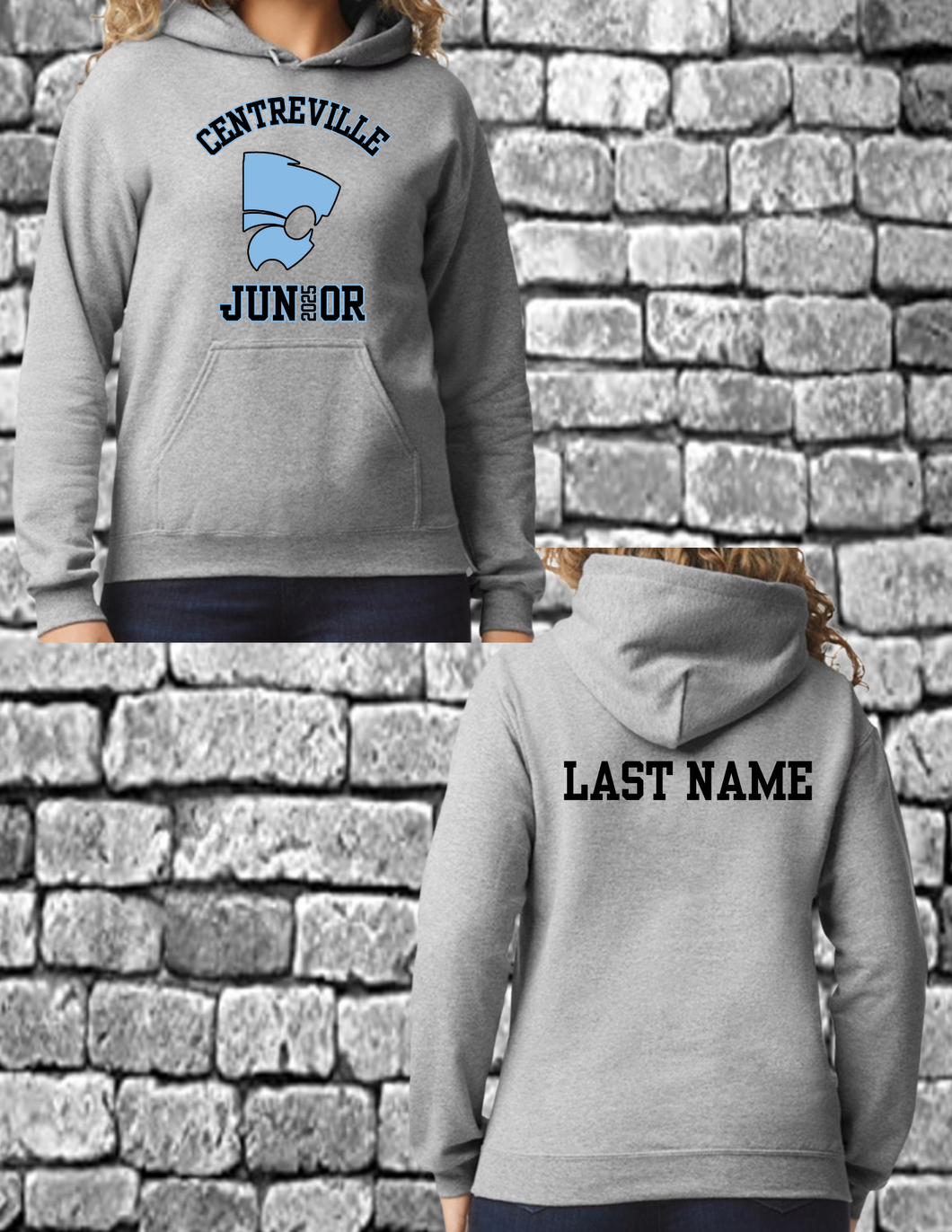 Custom Centreville HS Junior Adult Unisex Hoodie