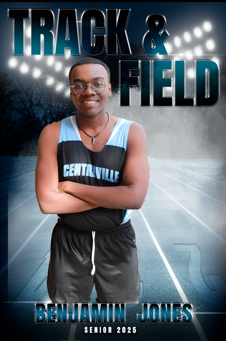 Custom Centreville HS Track & Field Banner (2ftx3ft)