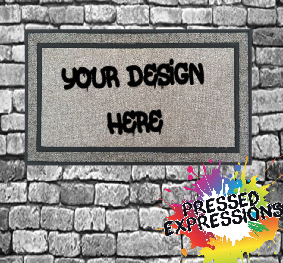 Custom Rubber Backed Door Mat – Pressed Expressions Co