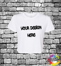 Load image into Gallery viewer, Custom Adult/Youth Unisex Direct To Garment/Vinyl Crop Top Shirt
